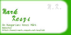 mark keszi business card